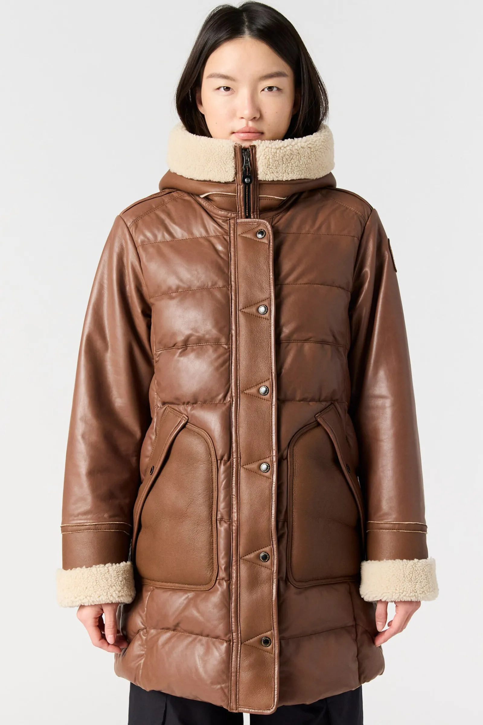 DEMI SPECIAL - MANTEAU EN CUIR*Parajumpers Best
