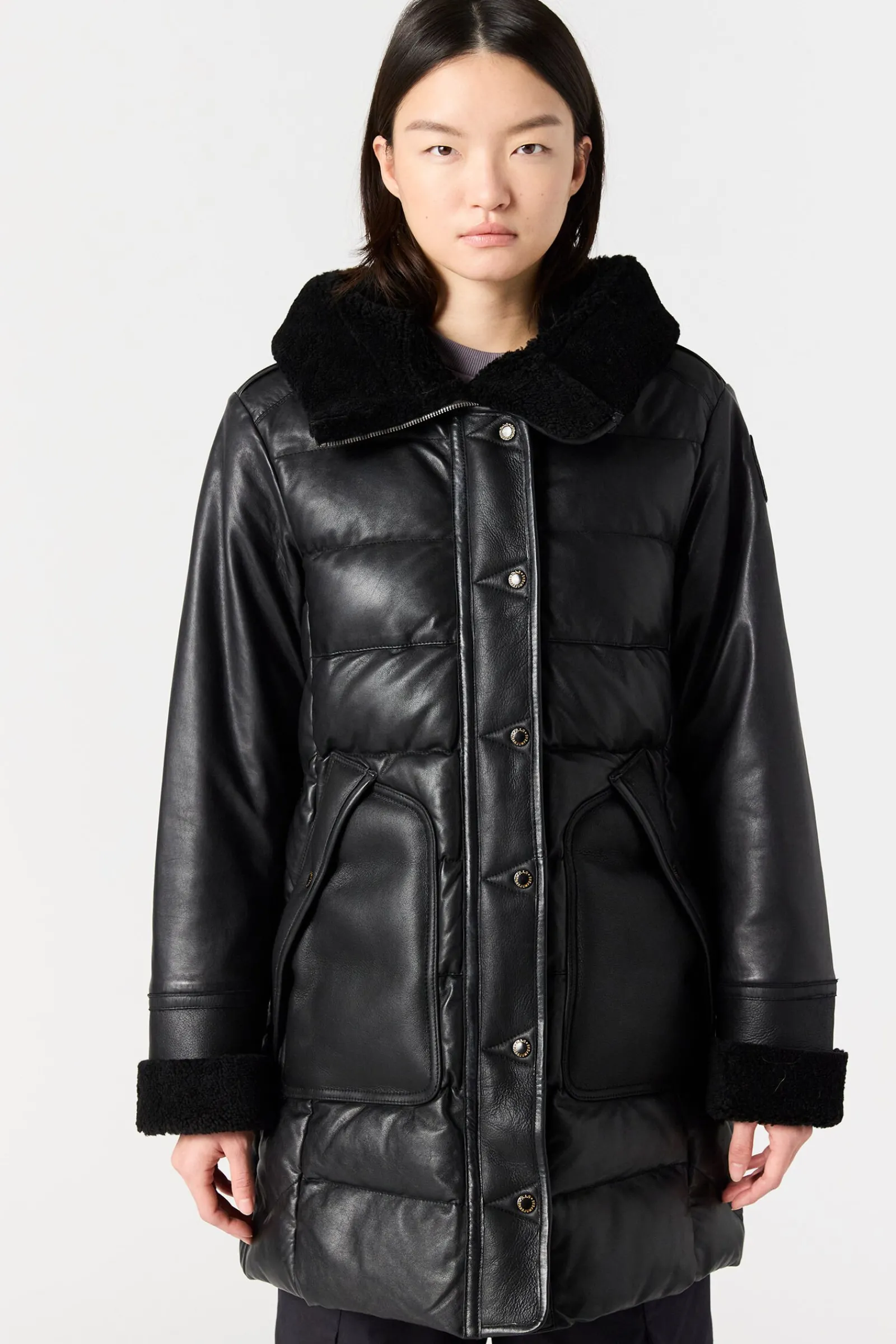 DEMI SPECIAL - MANTEAU EN CUIR*Parajumpers Clearance