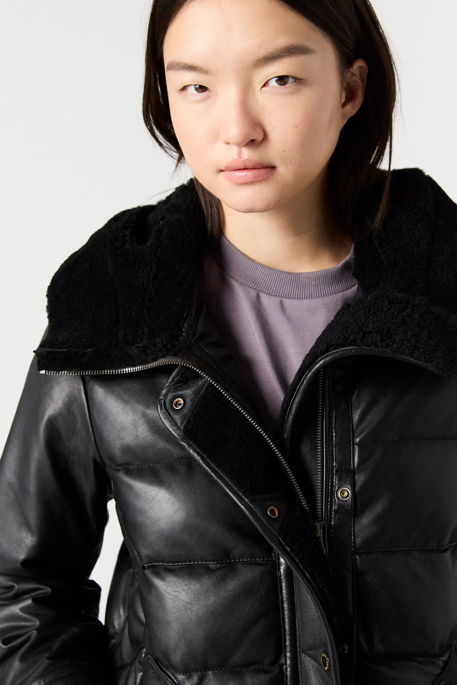 DEMI SPECIAL - MANTEAU EN CUIR*Parajumpers Clearance
