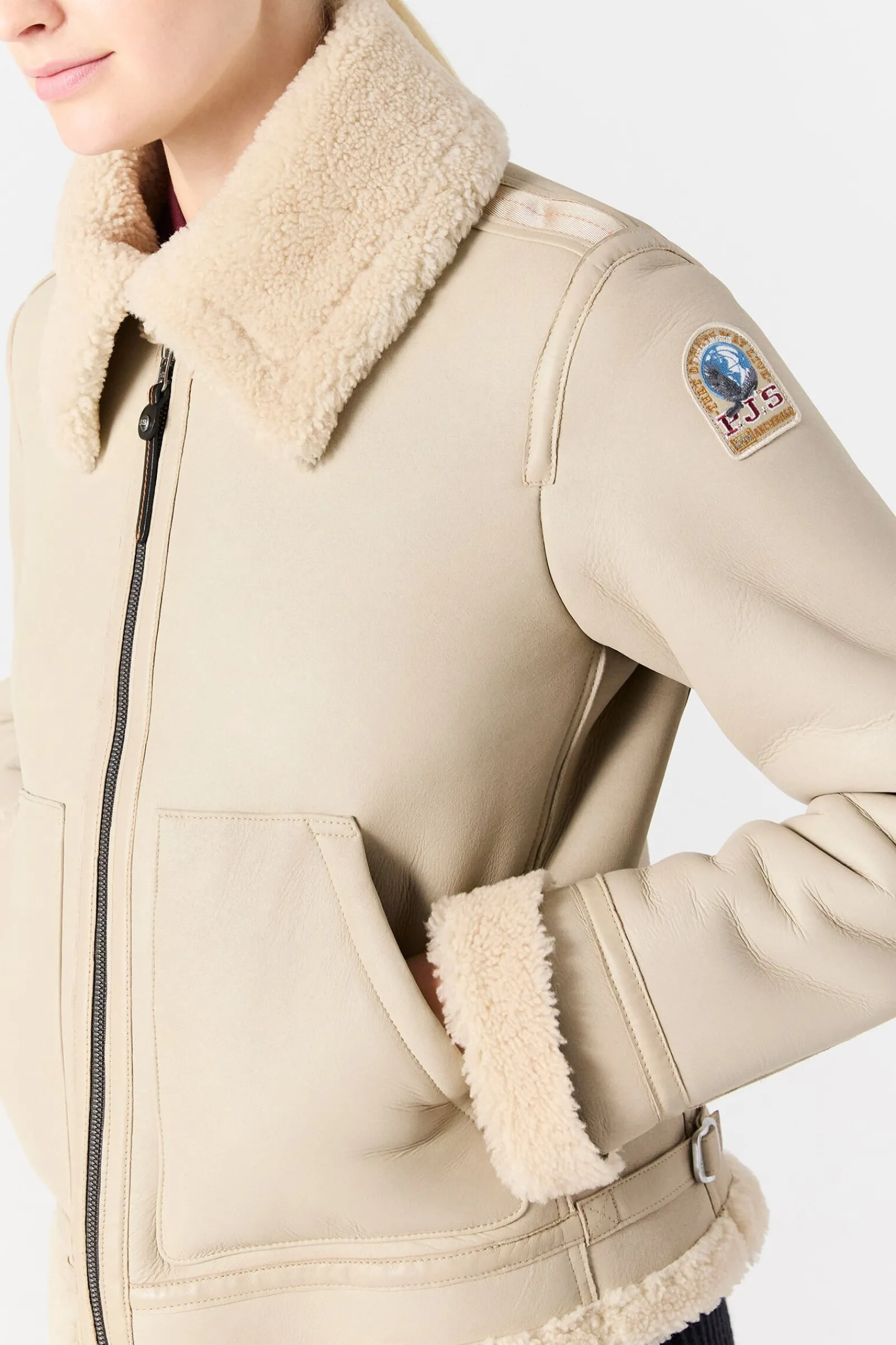 GIALEAN SPECIAL - VESTE EN MOUTON RETOURNÉ*Parajumpers Discount