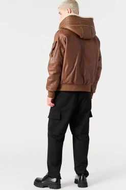 JULIUS SPECIAL - BLOUSON BOMBER EN CUIR*Parajumpers New