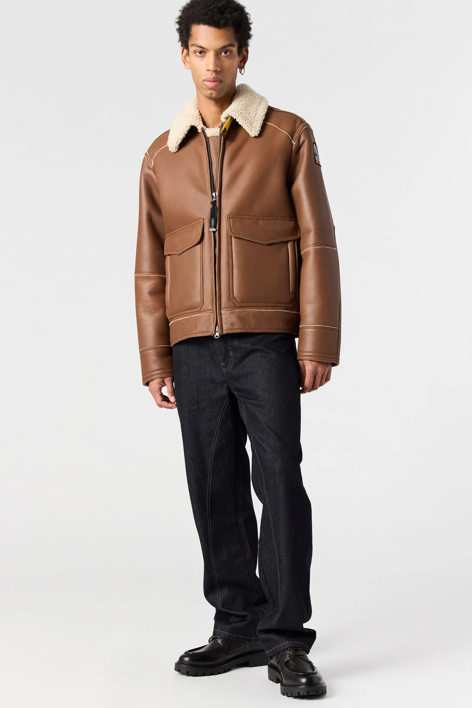 RODNEY SPECIAL - BLOUSON BOMBER EN CUIR*Parajumpers Online