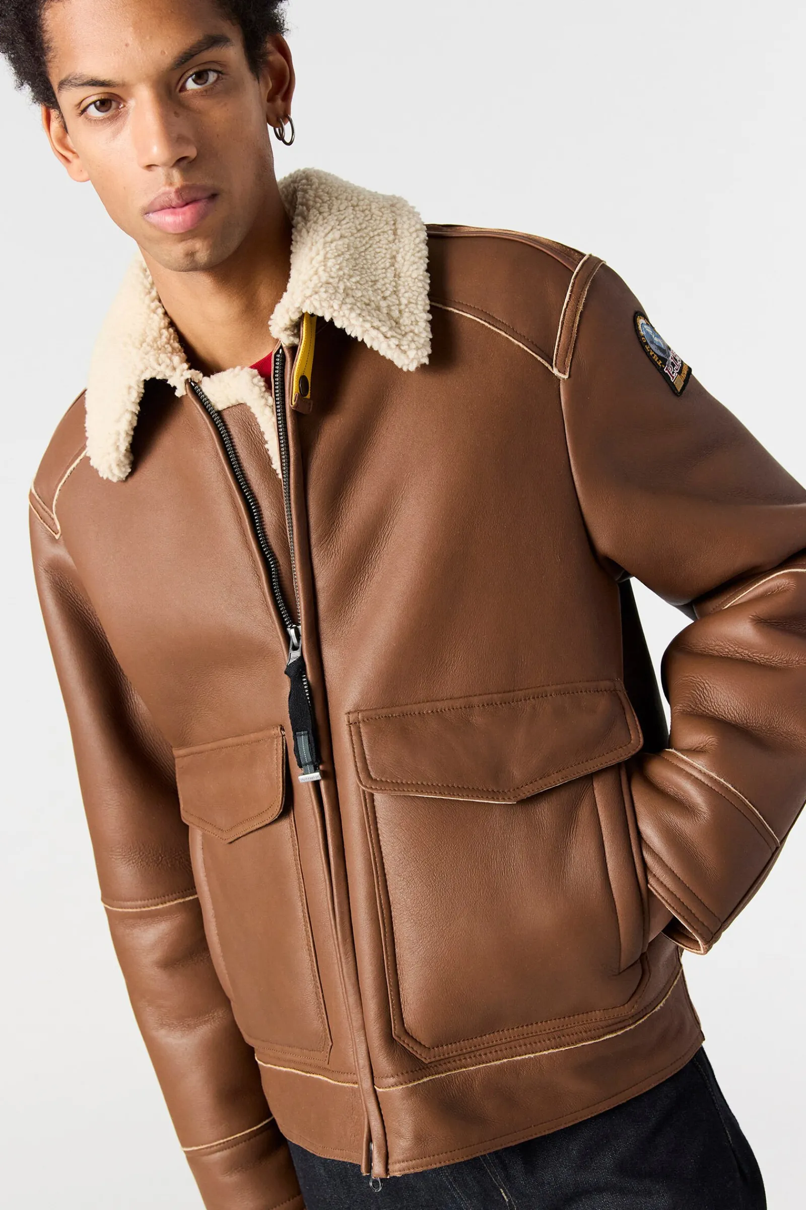 RODNEY SPECIAL - BLOUSON BOMBER EN CUIR*Parajumpers Online