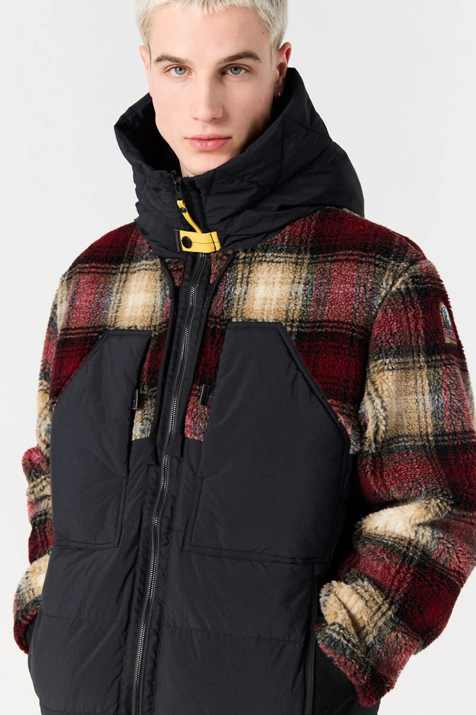 YOUNG - PULL À CAPUCHE EN POLAIRE BOUCLÉ*Parajumpers Sale